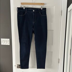 American Eagle Outfitters Women's Navy Hi-Rise Jegging Jeans